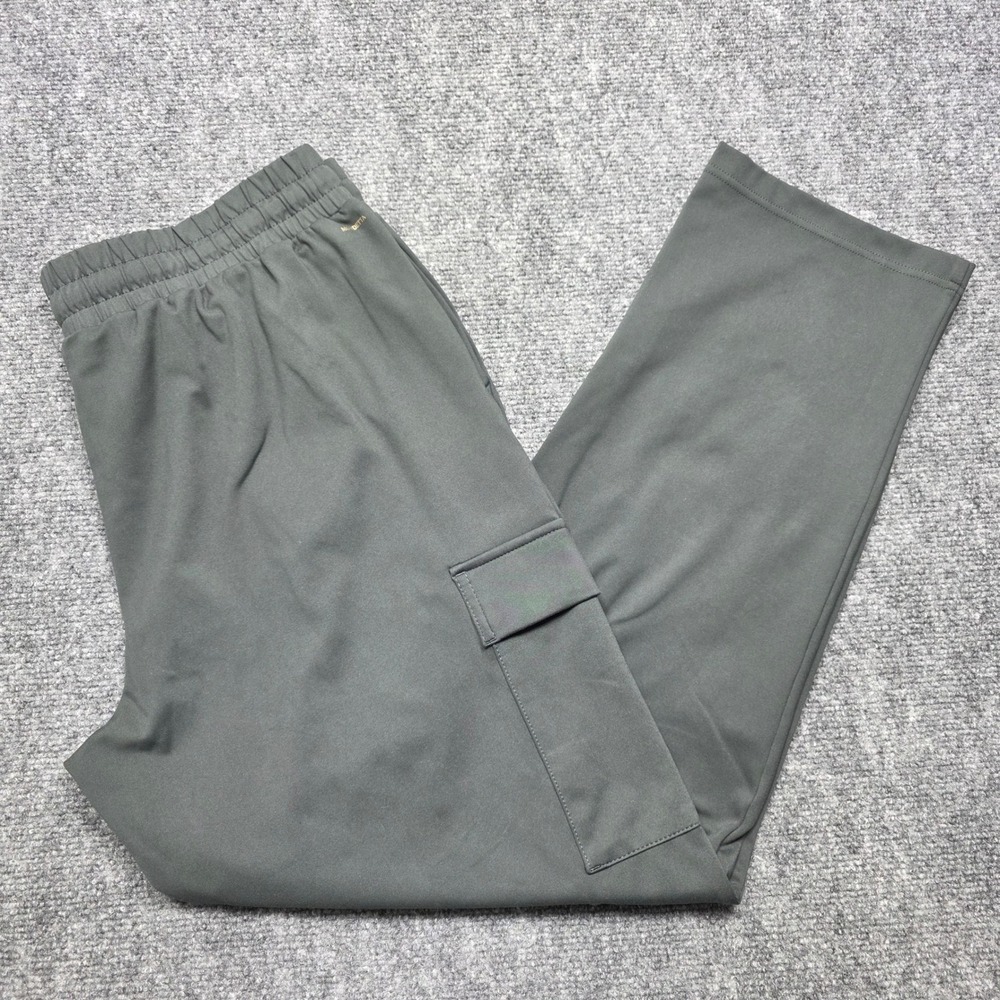 Mondetta Performance Luxury Men's Large Cargo Pants Green Grey Stretch 1732082